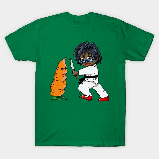 Karate Chop Carrot T-Shirt by cuisinecat